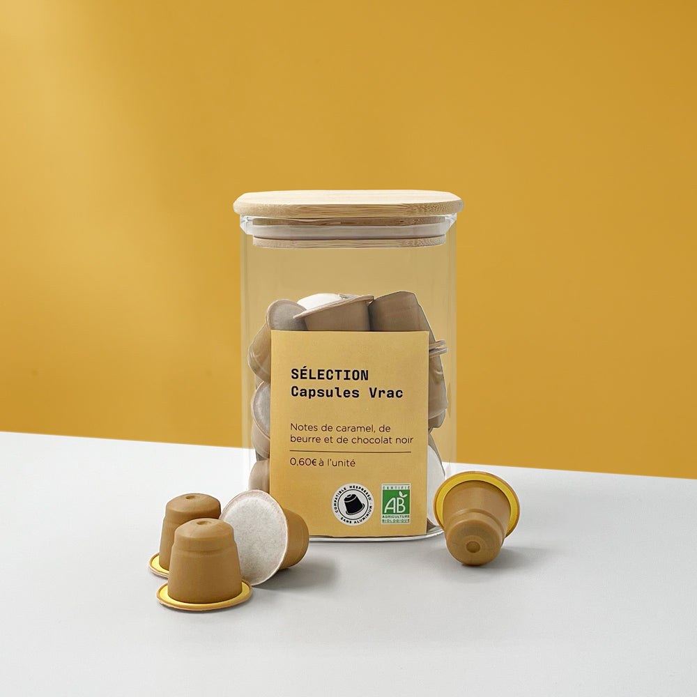 capsules sélection à l'unité : capsules compatible nespresso, compostable et home compost