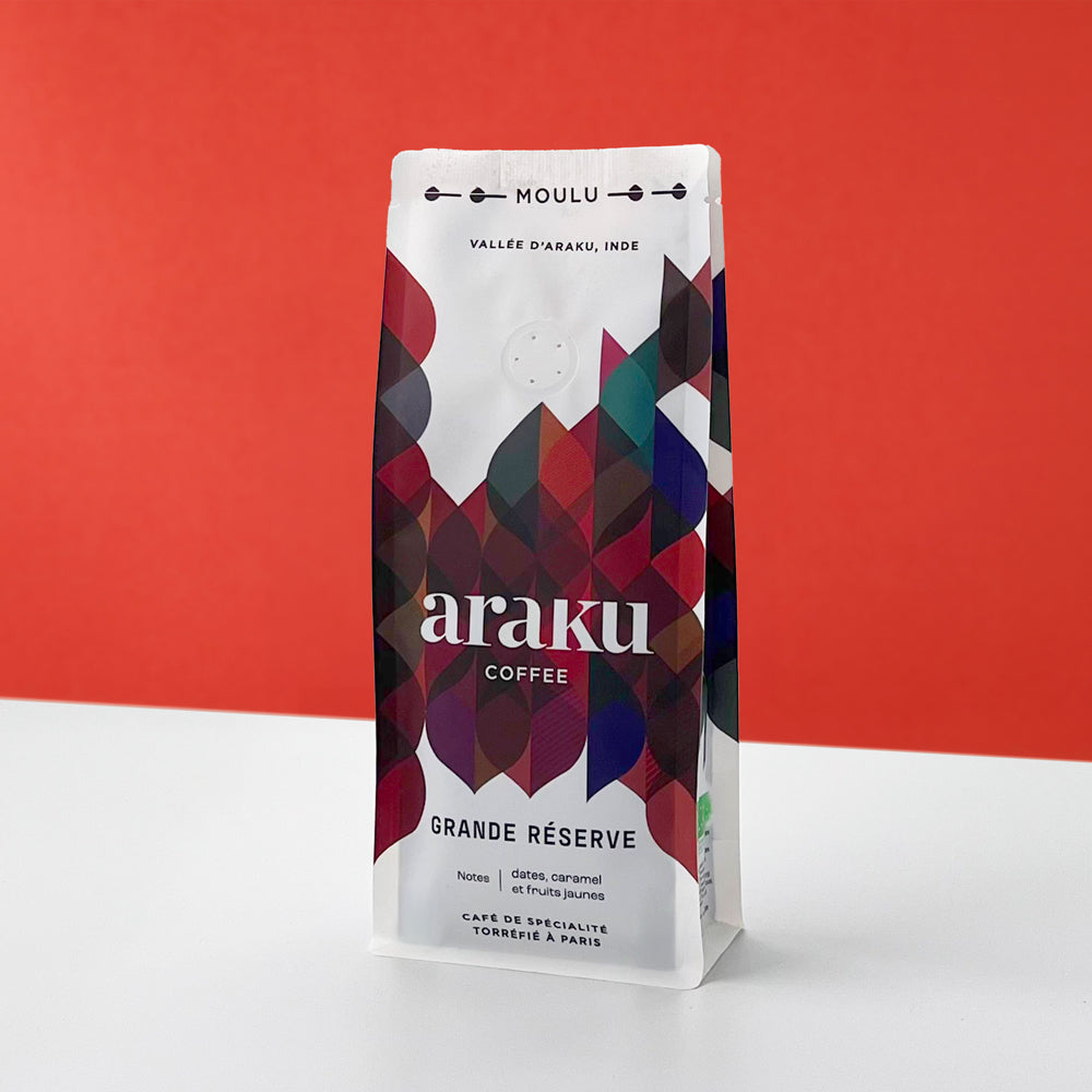 Café moulu bio : Grande Réserve sachet de café 200G