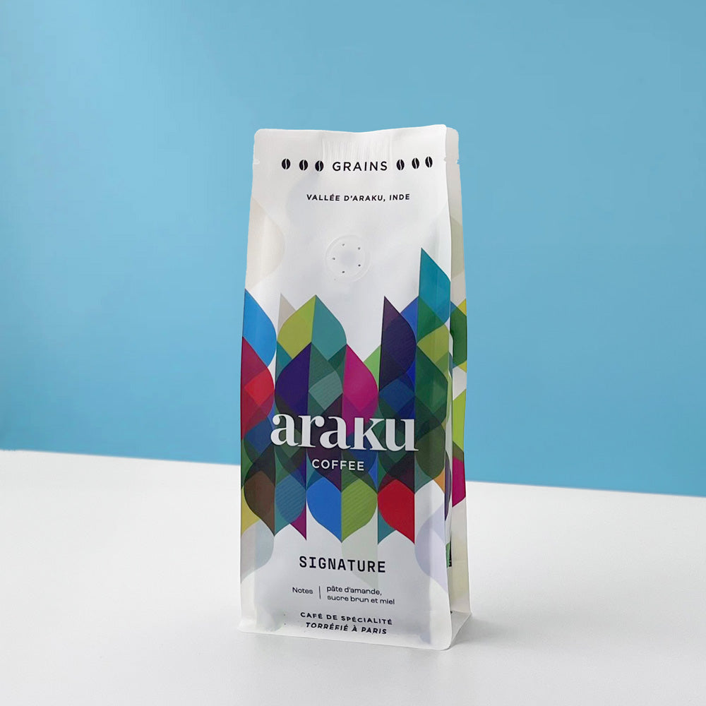 Café de spécialité Inde : Signature café en grains 100% arabica